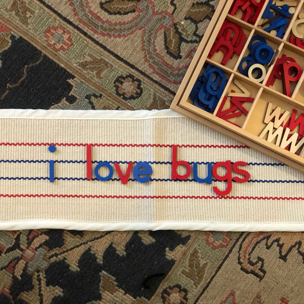 Working Mat for use with Montessori Moveable Alphabet